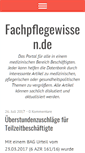 Mobile Screenshot of fachpflegewissen.de